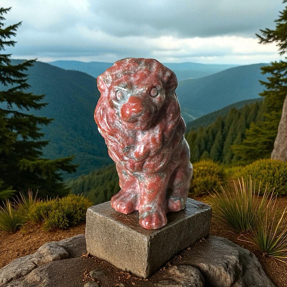 Sesame Jasper Crystal Lion